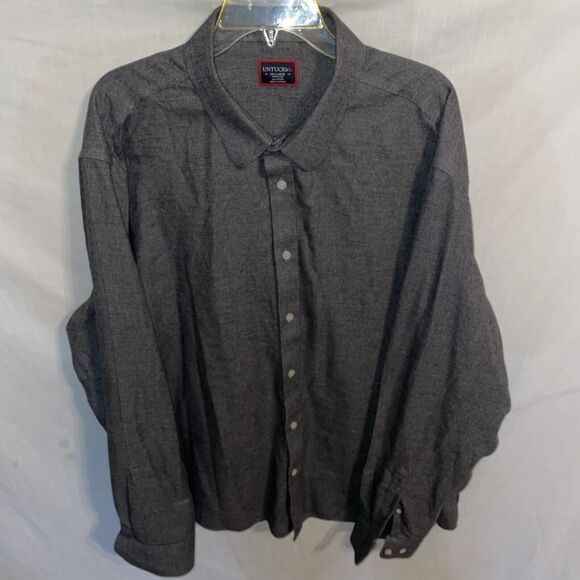 Untuckit Men’s Dress Shirt Size 3XL Gray Business Formal City - Picture 1 of 12